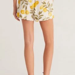 Z SUPPLY Keaton Citrus Linen Short