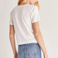 TOPS Z SUPPLY The Classic Skimmer Crop Pocket Tee