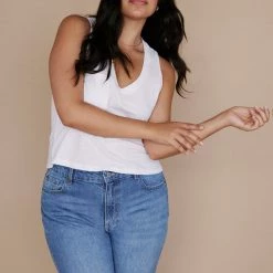 TOPS Z SUPPLY <br> Skimmer Crop Pocket Tank <br><small><i> (More Colors Available) </small></i> 13 TOPS Z SUPPLY Skimmer Crop Pocket Tank (More Colors Available)