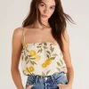 Z SUPPLY Paige Citrus Linen Tank TOPS