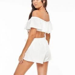 INDAH Palm Solid Tie Short