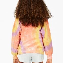 SWEATERS + SWEATSHIRTS BILLABONG GIRLS Paradise Tie Dye Crew Pullover