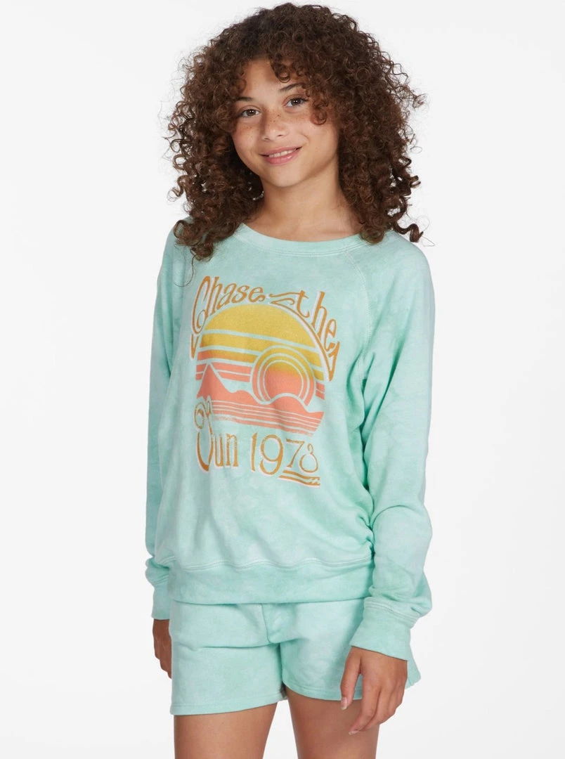 BILLABONG GIRLS <br> Mint To Be Sweatshirt SWEATERS + SWEATSHIRTS 3 BILLABONG GIRLS Mint To Be Sweatshirt SWEATERS + SWEATSHIRTS
