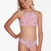 SWIM BILLABONG GIRLS Ready For Fun Reversible High Neck Bikini Set