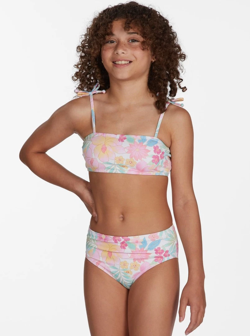 BILLABONG GIRLS <br> Brighter Days Strappy Tank Bikini Set KIDS 3 BILLABONG GIRLS Brighter Days Strappy Tank Bikini Set KIDS