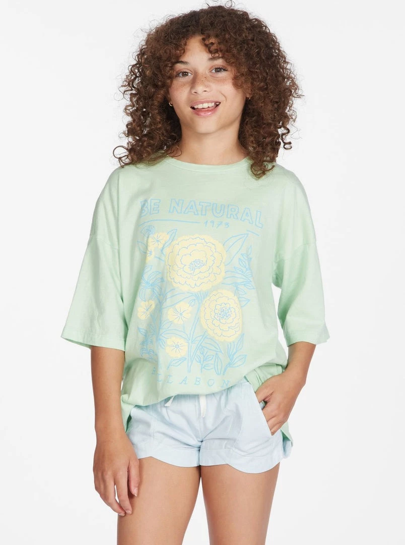 KIDS BILLABONG GIRLS <br> Natural Hi Boyfriend Tee 3 KIDS BILLABONG GIRLS Natural Hi Boyfriend Tee