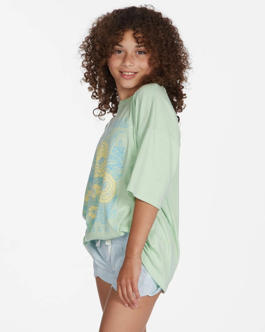 KIDS BILLABONG GIRLS <br> Natural Hi Boyfriend Tee 4 KIDS BILLABONG GIRLS Natural Hi Boyfriend Tee