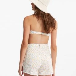 BOTTOMS BILLABONG How Bout That Printed Denim Short - Sorbet