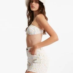 BOTTOMS BILLABONG How Bout That Printed Denim Short - Sorbet