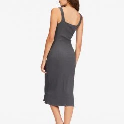 BILLABONG Nissi Henley Buttoned Midi Dress DRESSES