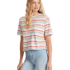 BILLABONG Beach Street Stripe Pocket Tee (More Colors Available)