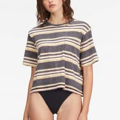 BILLABONG Beach Street Stripe Pocket Tee (More Colors Available)