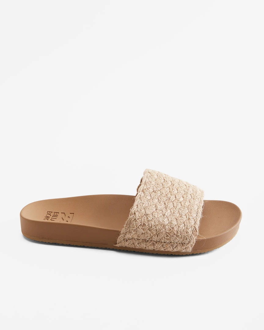 ACCS + BILLABONG <br> Beach Side Jute Slide Sandal 6 ACCS + BILLABONG Beach Side Jute Slide Sandal