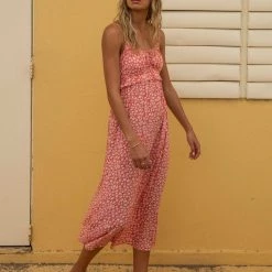BILLABONG Rebel Heart Slip Midi Dress DRESSES