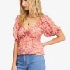 BILLABONG Beachy Babe Puff Sleeve Top TOPS