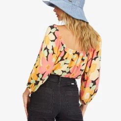 BILLABONG Sun City 2 Puff Sleeve Top TOPS
