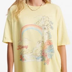 TOPS BILLABONG Waterfall Boyfriend Tee
