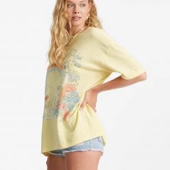 TOPS BILLABONG Waterfall Boyfriend Tee