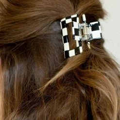 CASA CLARA Marta Small Check Clip