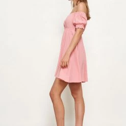 AILA BLUE Austin Off-Shoulder Mini Dress