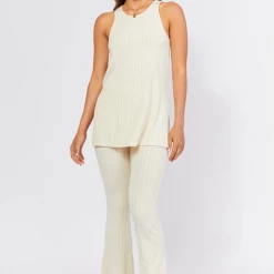 GIRL AND THE SUN GIRL & THE SUN Sophie Flared Knit Pant LOUNGE