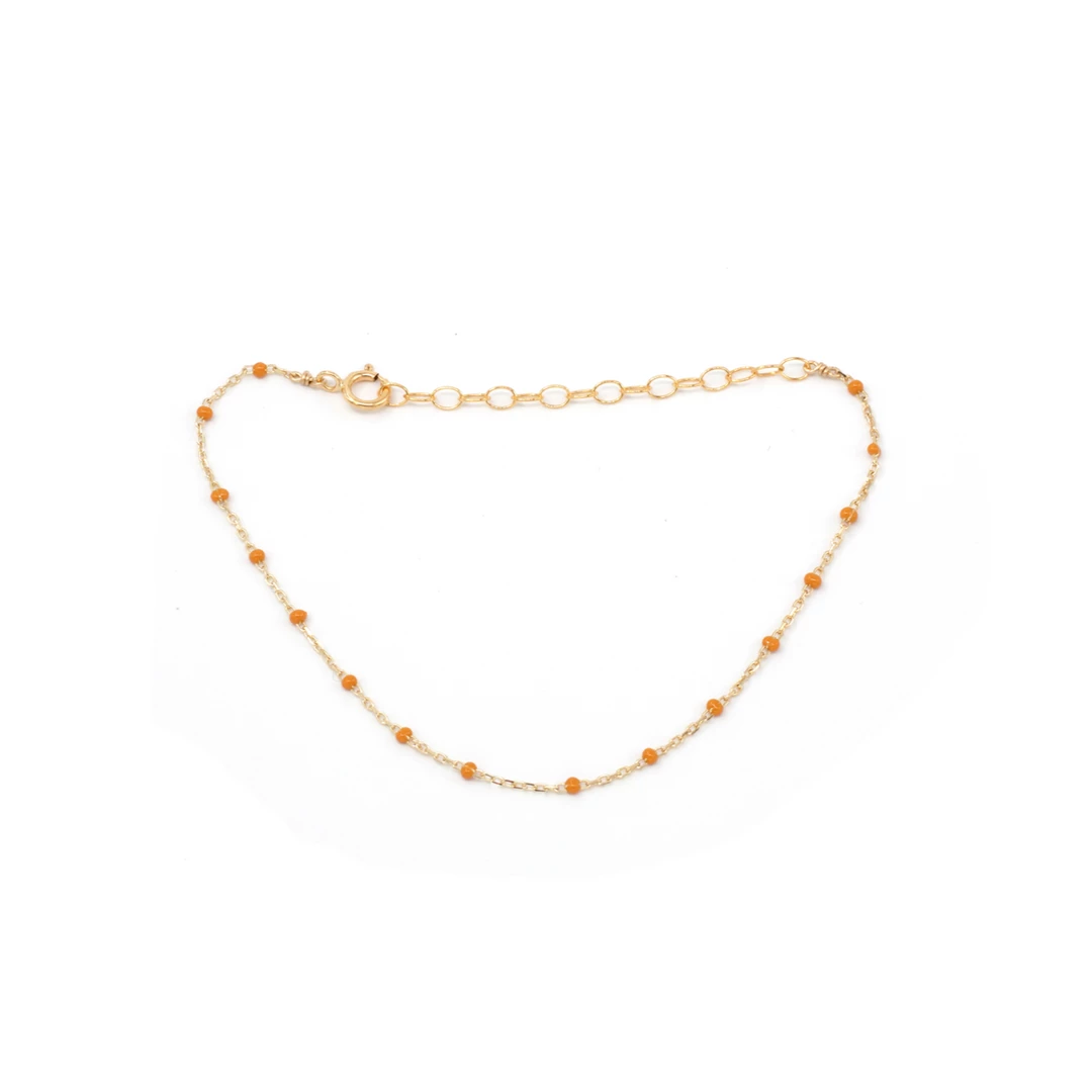 MAY MARTIN <br> Colored Enamel & Gold Bracelet <br><small><i> (More Colors Available) </small></i> 3 MAY MARTIN Colored Enamel & Gold Bracelet (More Colors Available)