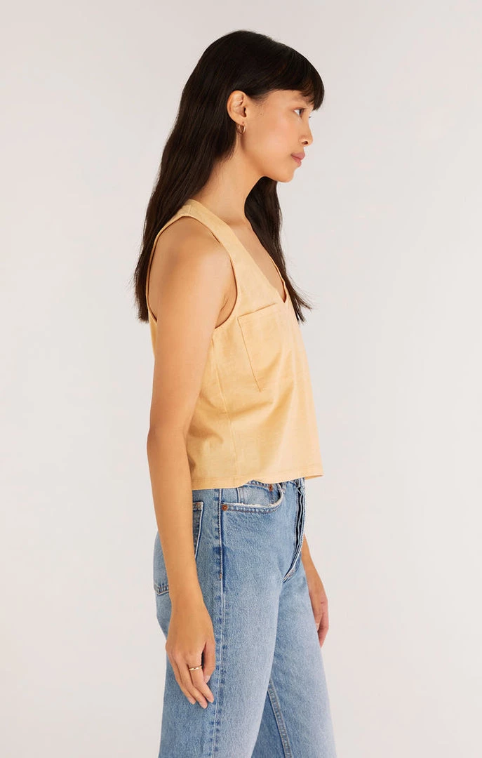 TOPS Z SUPPLY <br> Skimmer Crop Pocket Tank <br><small><i> (More Colors Available) </small></i> 10 TOPS Z SUPPLY Skimmer Crop Pocket Tank (More Colors Available)