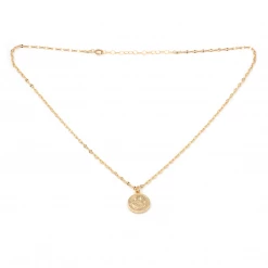 MAY MARTIN X THE SHOP MAY MARTIN Golden Happy Face Coin Necklace