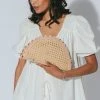 CLEOBELLA Hallie Rattan Clutch