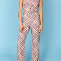 ROLLAS Plaid Bootcut Pant