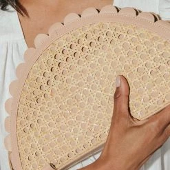 CLEOBELLA Hallie Rattan Clutch