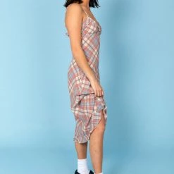 ROLLAS <br> Plaid Shelly Dress 10 ROLLAS Plaid Shelly Dress