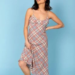 ROLLAS Plaid Shelly Dress