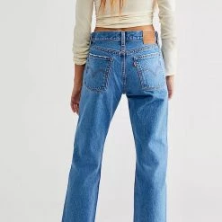 LEVI'S Wedgie Straight Denim Pant - Oxnard Haze BOTTOMS