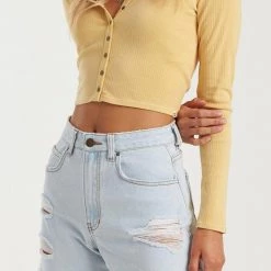 BILLABONG How Bout That Indigo Denim Short - Acid Rinse