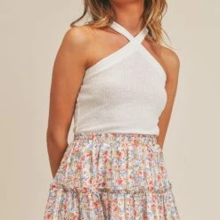 SAGE THE LABEL When She Smiles Knit Halter Top