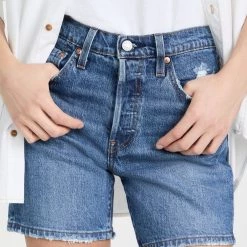 LEVI'S 501 Mid-Thigh Denim Short - Salsa Middle