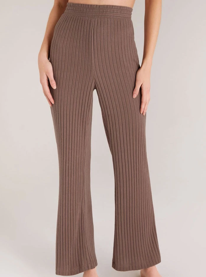 LOUNGE Z SUPPLY <br> Show Some Flare Rib Pant 3 LOUNGE Z SUPPLY Show Some Flare Rib Pant