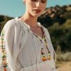 TOPS CLEOBELLA Nyla Embroidered Crop Blouse