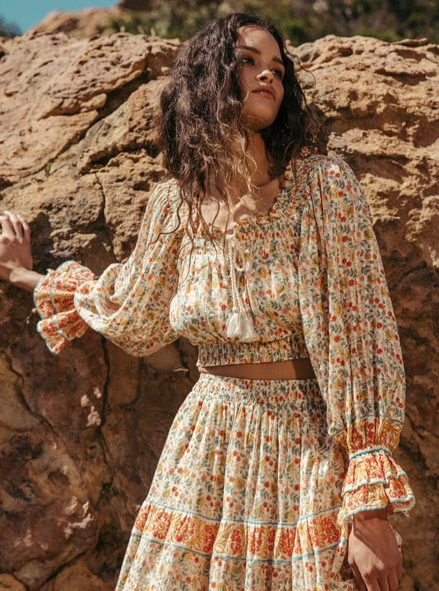 TOPS CLEOBELLA <br> Rhea Crop Blouse 3 TOPS CLEOBELLA Rhea Crop Blouse