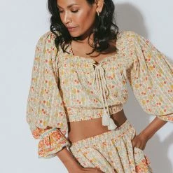 TOPS CLEOBELLA <br> Rhea Crop Blouse 9 TOPS CLEOBELLA Rhea Crop Blouse