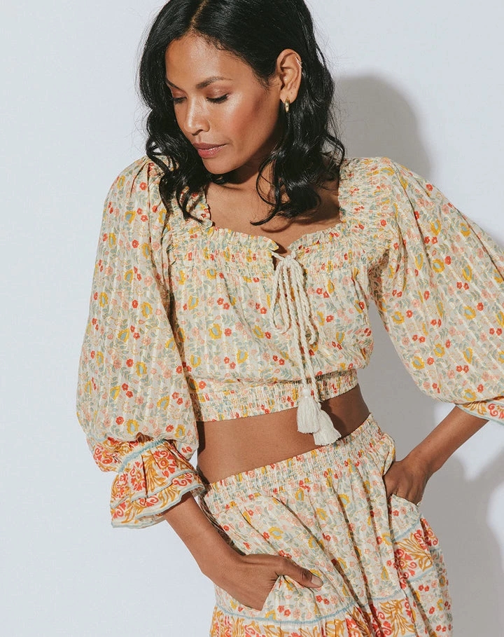 TOPS CLEOBELLA <br> Rhea Crop Blouse 4 TOPS CLEOBELLA Rhea Crop Blouse