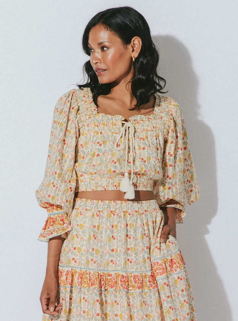 TOPS CLEOBELLA <br> Rhea Crop Blouse 5 TOPS CLEOBELLA Rhea Crop Blouse