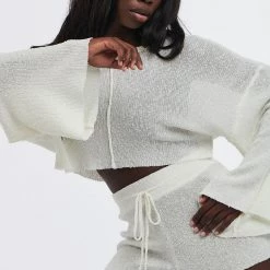 CHARLIE HOLIDAY Clover Knit Drawstring Short