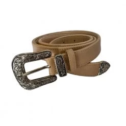 ACCS + SAUDARA THE LABEL Weston Western Leather Belt - Black