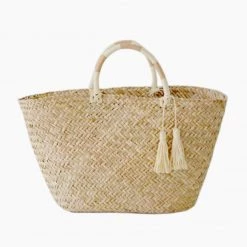 VITAMIN A Amalfi Straw Beach Tote ACCS +