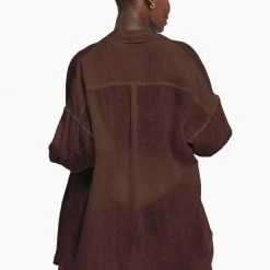 VITAMIN A Playa Oversized Linen Shirt Dress (More Colors Available) BACK IN STOCK