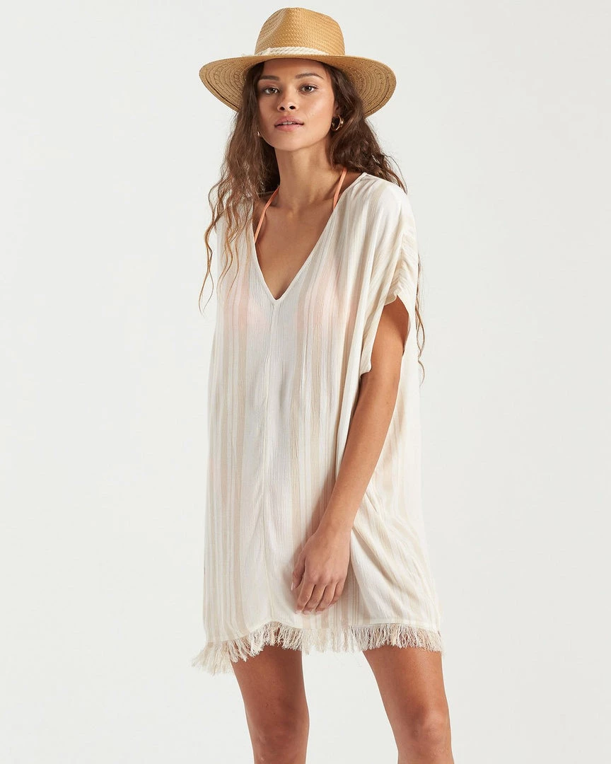 TOPS BILLABONG <br> Walk Away Stripe Coverup 4 TOPS BILLABONG Walk Away Stripe Coverup